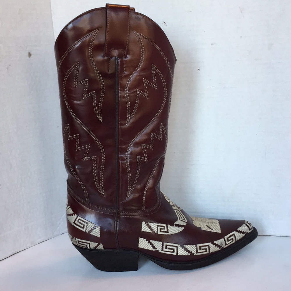 Western boots 25.5 Mexican size embroidered bull